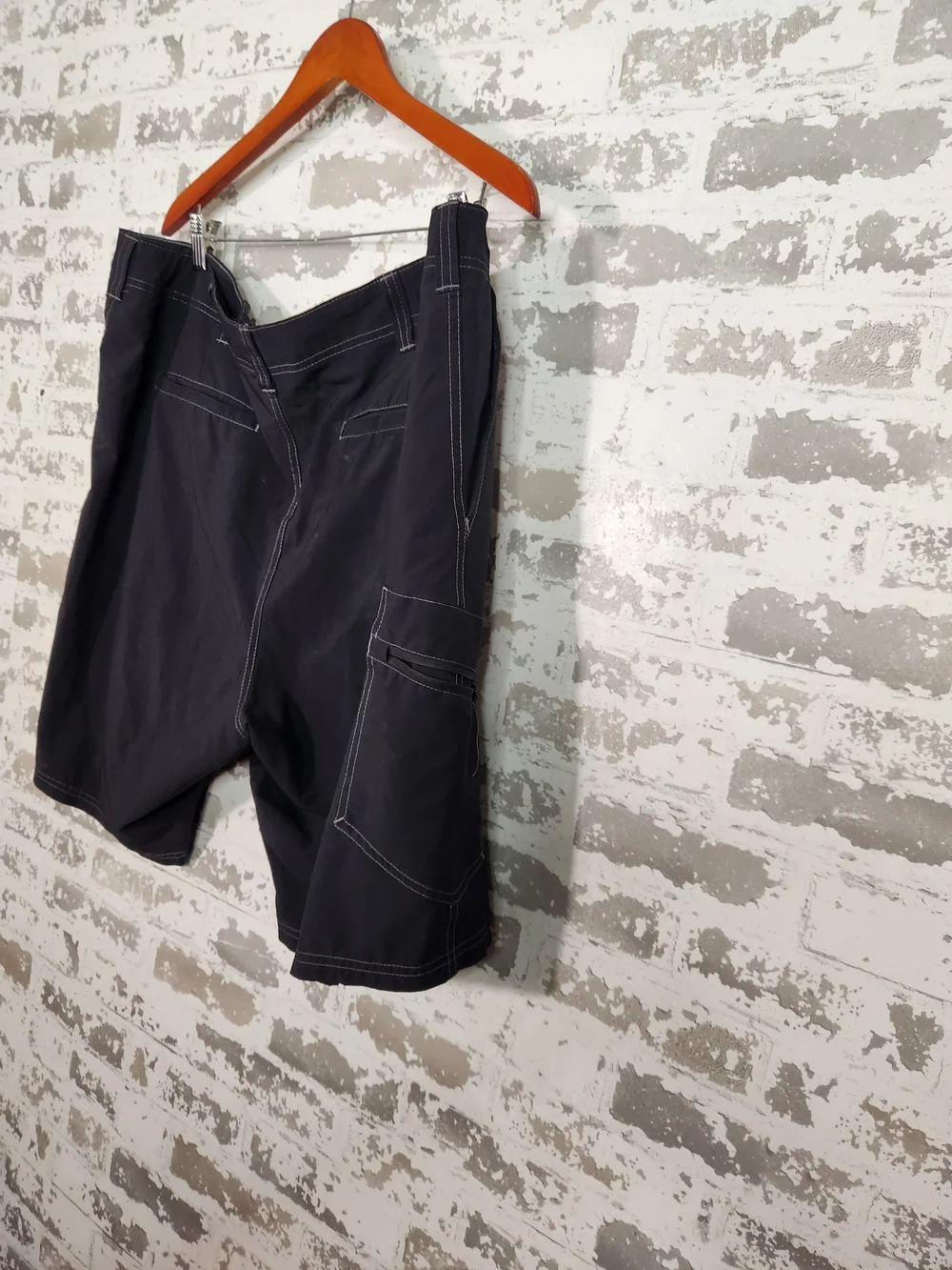 Men's Black Cargo Board Shorts